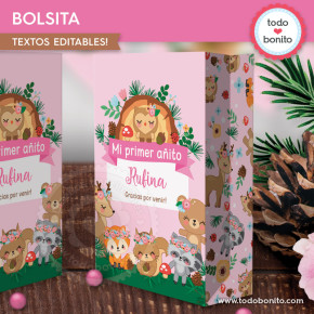 Animales del bosque rosa:...