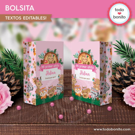 Animales del bosque rosa:...