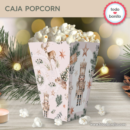 Navidad nórdico: caja popcorn