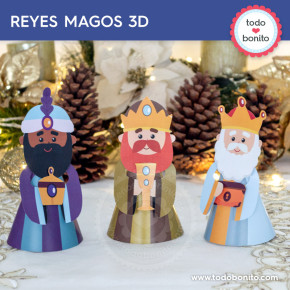 Reyes magos: figuras 3D