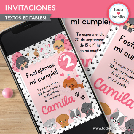 Perritos rosa: invitación...