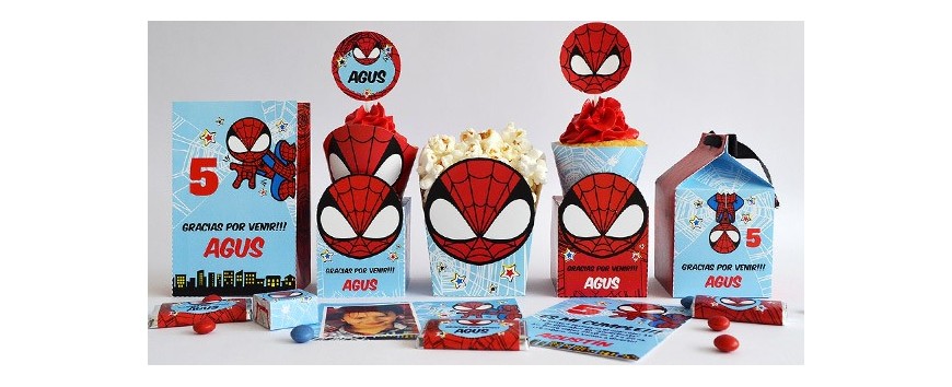 Kits imprimibles del Hombre Araña