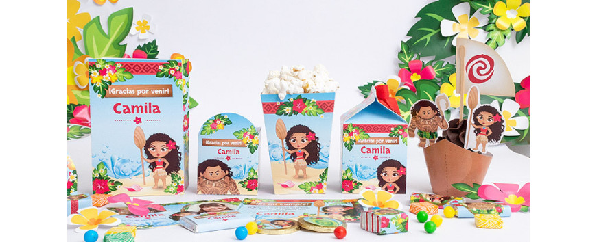 Kits imprimibles de Moana: decoración única para tu fiesta