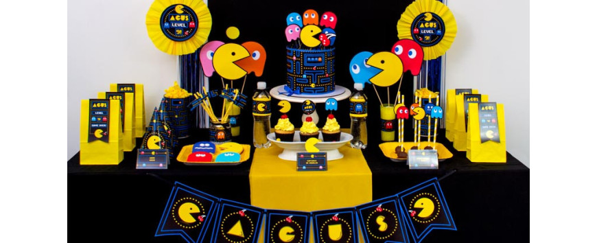Decoración de Pacman: Kits Imprimibles y Fiesta Infantil