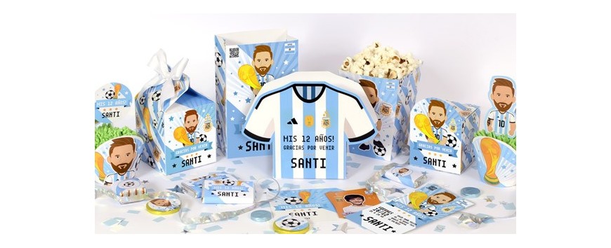 Kits imprimibles selección argentina de fútbol