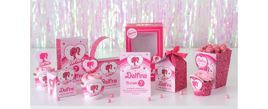 Kits imprimibles Barbie glitter