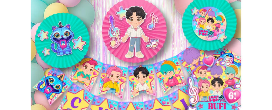 Saja Boys: ideas y decoración para fiesta K-pop | Todo Bonito
