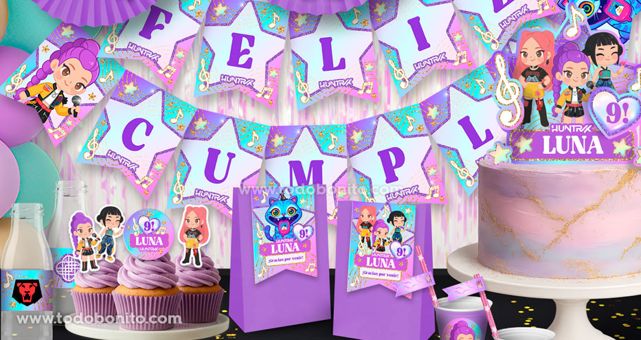 Kits imprimibles Guerreras K-pop