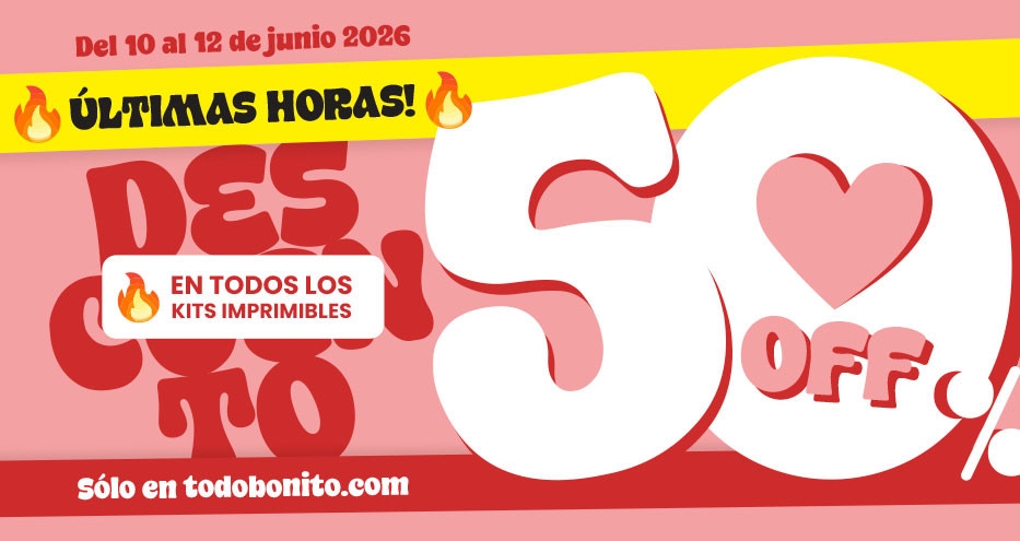 50% OFF! Del 10 al 12 de junio 2026