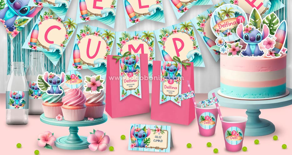 Kits imprimibles Stitch